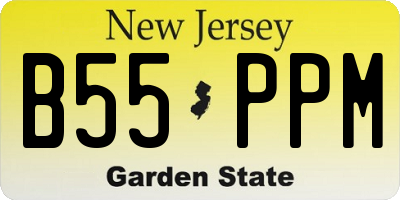 NJ license plate B55PPM