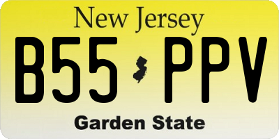 NJ license plate B55PPV