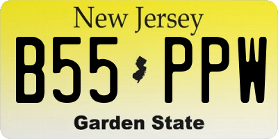 NJ license plate B55PPW