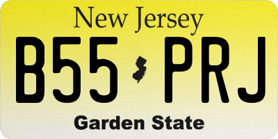 NJ license plate B55PRJ