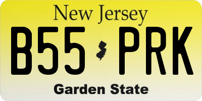 NJ license plate B55PRK