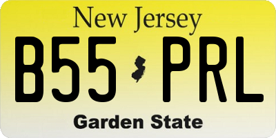 NJ license plate B55PRL
