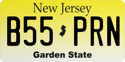 NJ license plate B55PRN