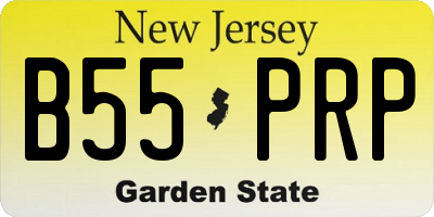 NJ license plate B55PRP