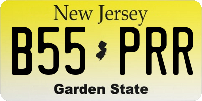 NJ license plate B55PRR