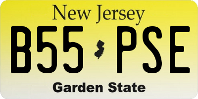 NJ license plate B55PSE