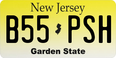 NJ license plate B55PSH