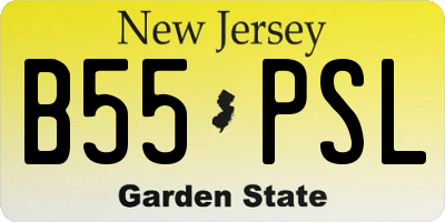 NJ license plate B55PSL