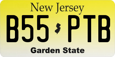 NJ license plate B55PTB