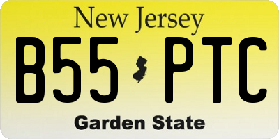 NJ license plate B55PTC