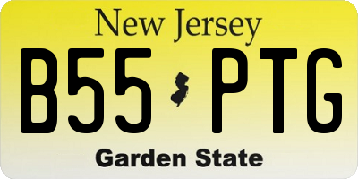 NJ license plate B55PTG