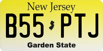 NJ license plate B55PTJ