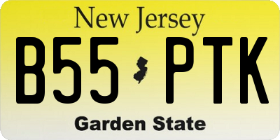 NJ license plate B55PTK