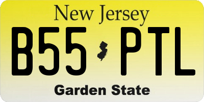 NJ license plate B55PTL
