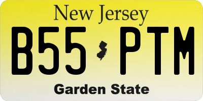 NJ license plate B55PTM
