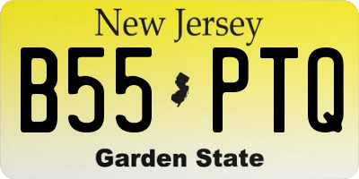 NJ license plate B55PTQ