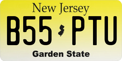 NJ license plate B55PTU