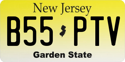 NJ license plate B55PTV