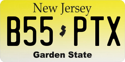 NJ license plate B55PTX