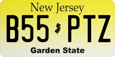 NJ license plate B55PTZ