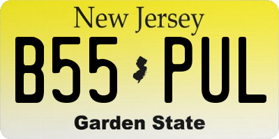 NJ license plate B55PUL