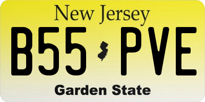 NJ license plate B55PVE