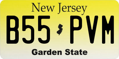 NJ license plate B55PVM