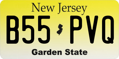 NJ license plate B55PVQ