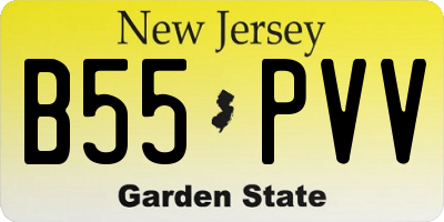 NJ license plate B55PVV