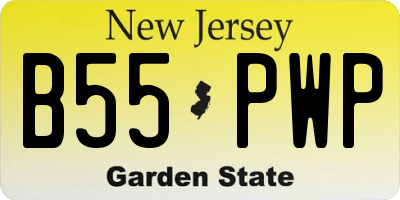 NJ license plate B55PWP