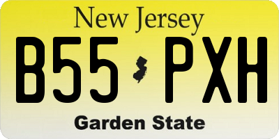 NJ license plate B55PXH