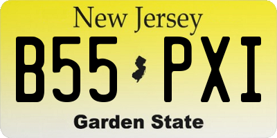 NJ license plate B55PXI