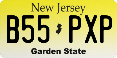 NJ license plate B55PXP