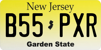 NJ license plate B55PXR