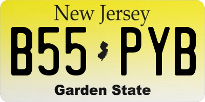 NJ license plate B55PYB