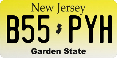 NJ license plate B55PYH