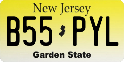 NJ license plate B55PYL