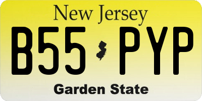 NJ license plate B55PYP