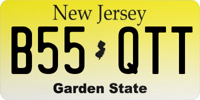 NJ license plate B55QTT