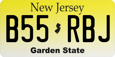 NJ license plate B55RBJ