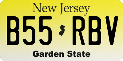NJ license plate B55RBV