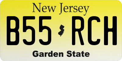 NJ license plate B55RCH