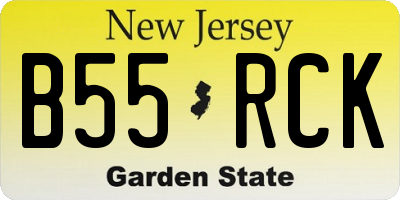 NJ license plate B55RCK