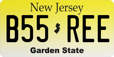 NJ license plate B55REE