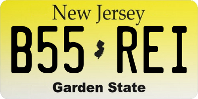 NJ license plate B55REI