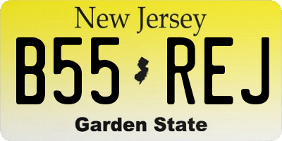 NJ license plate B55REJ