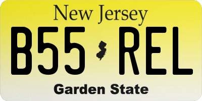 NJ license plate B55REL