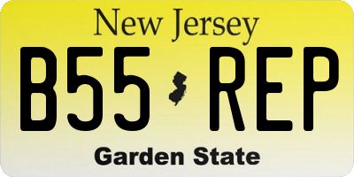 NJ license plate B55REP