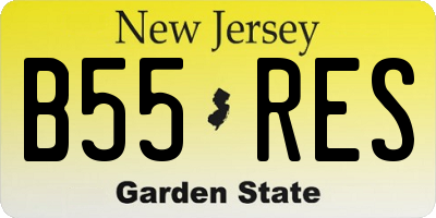 NJ license plate B55RES