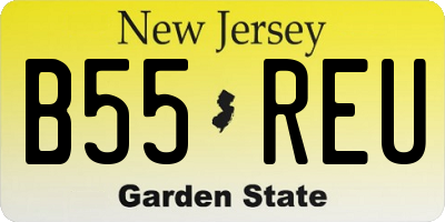 NJ license plate B55REU